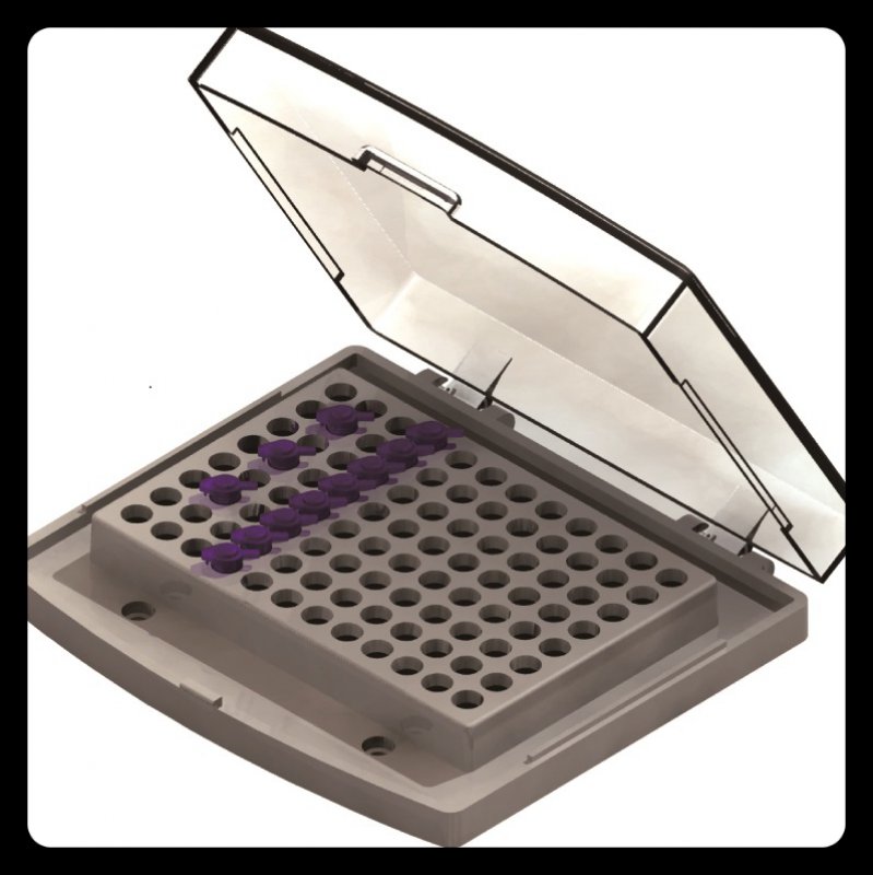 Zubehör - Wechselblock A - 96 PCR Gefäße 0,2 ml